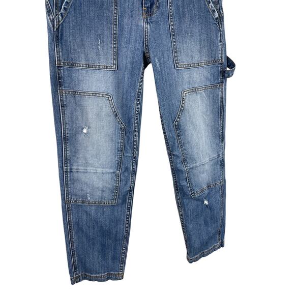 Driftwood Bodega Carpenter Jeans Distressed Cargo Utilitarian Medium Wash Sz 26 - Picture 4 of 10
